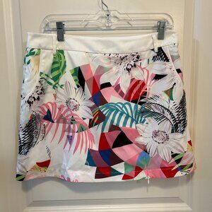 Helene et Henri Floral And Leaves Skort Women's Size 42 (10)